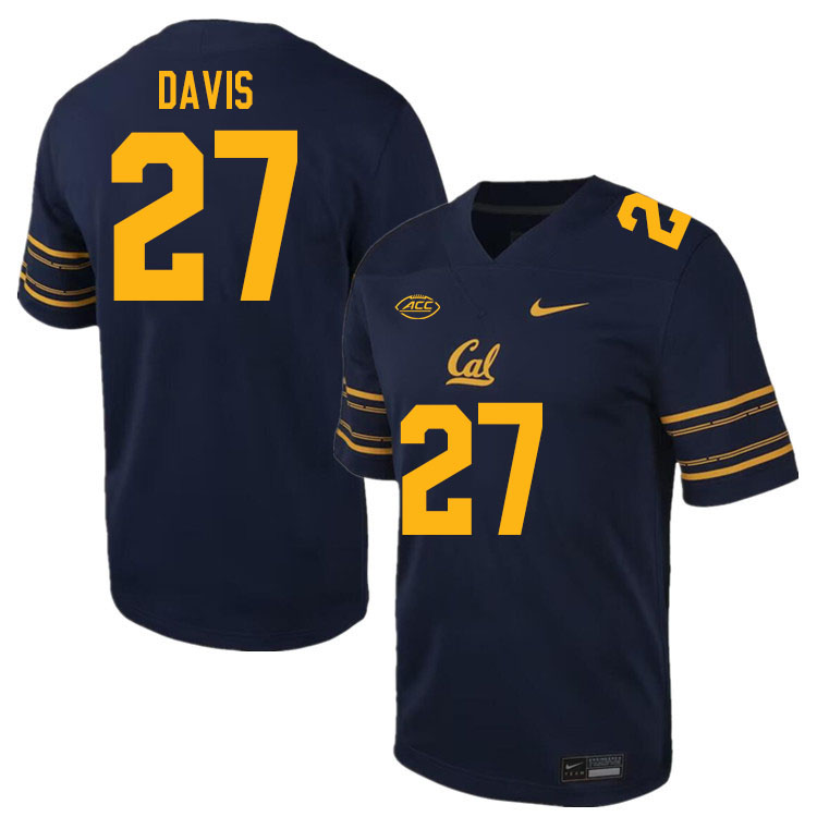 California Golden Bears #27 Ashtyn Davis ACC Conference College Football Jerseys Stitched Sale-Navy